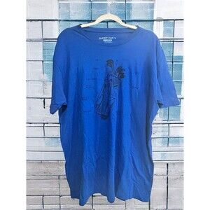Short Par 4 Shirt Men’s Xl Royal Blue Short Sleeve Graphic Tee Golf Golfer